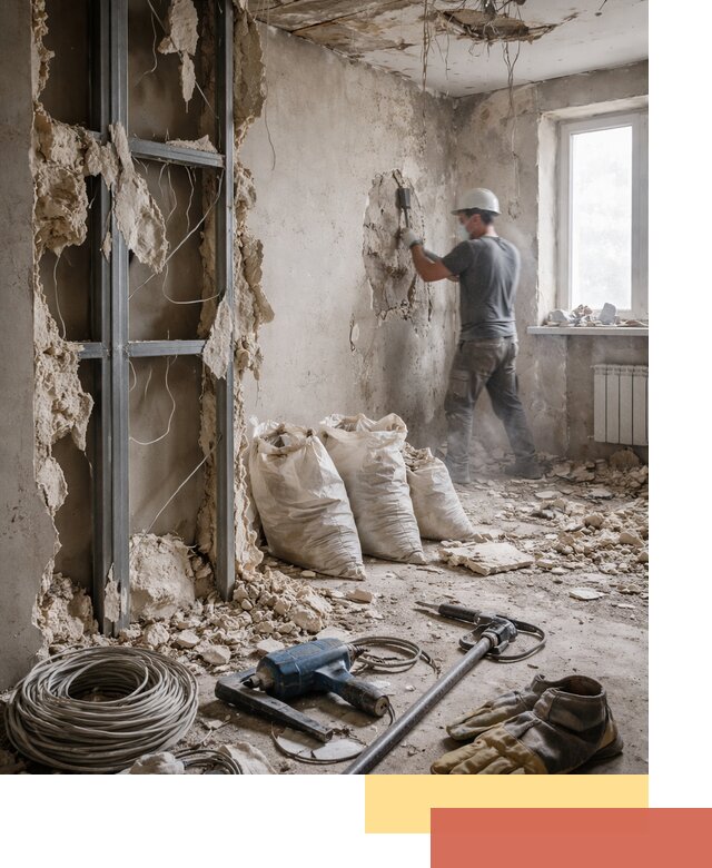 Профессиональный демонтаж зданий и конструкций в Казани