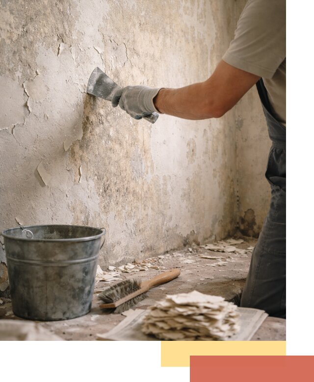 Удаление старой краски со стен в Казани качественно и быстро