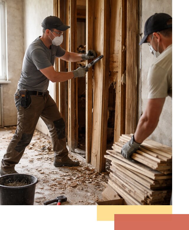 Демонтаж деревянных перегородок в Казани быстро и аккуратно