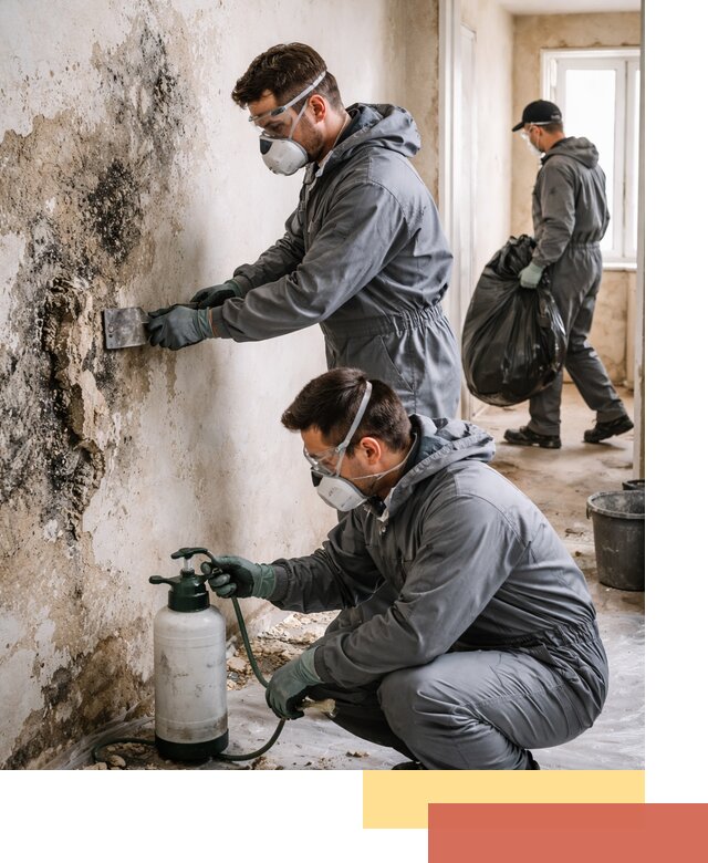 Удаление плесени со стен профессионально в Казани