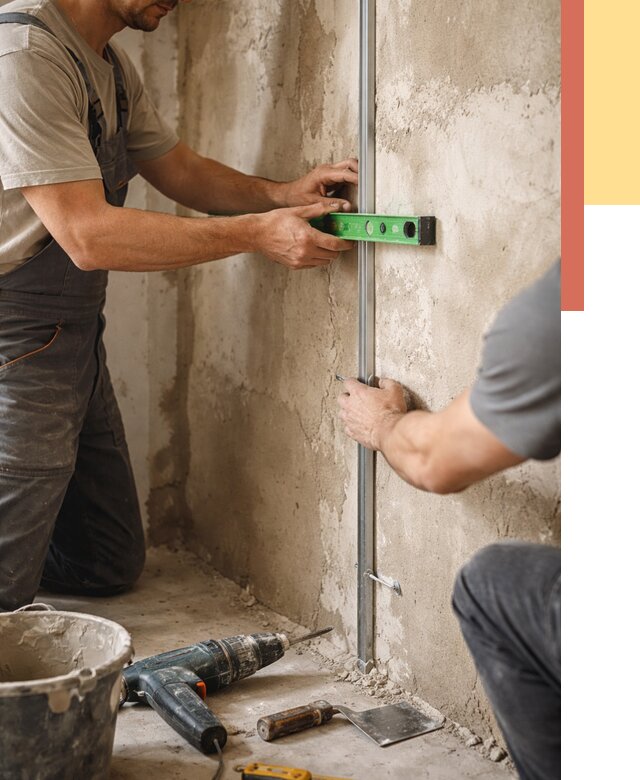 Установка штукатурных маяков в Казани от 7432 руб. — быстро и недорого | ОТДЕЛОЧНИК-Кзн