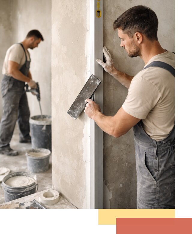 Выведение углов стен в Казани: монтаж и оштукатуривание