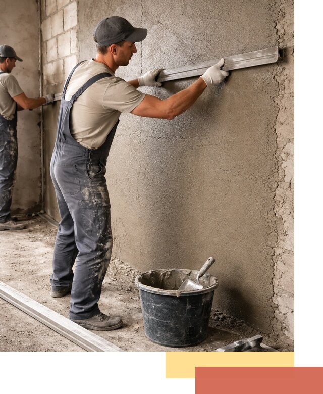 Штукатурка стен цементно-песчаная в Казани профессионально