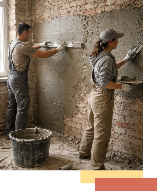 Штукатурка кирпичных стен в Казани — качественно и надежно