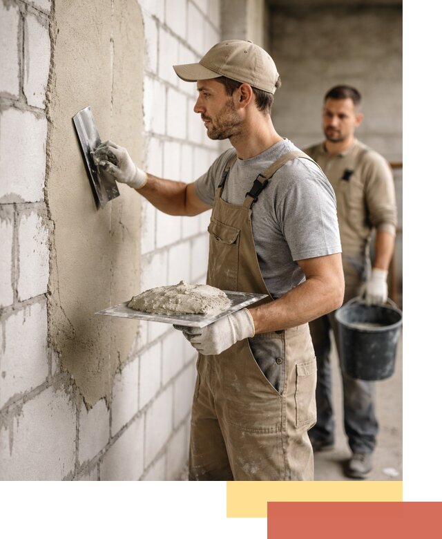 Штукатурка стен из газобетона в Казани под ключ