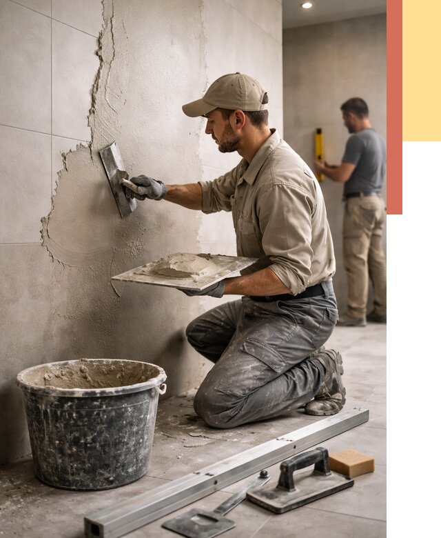 Штукатурка стен в ванной в Казани от 4778 руб./м² — выравнивание под ключ | ОТДЕЛОЧНИК-Кзн