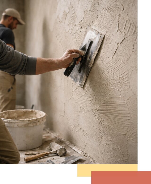 Фактурная штукатурка стен в Казани — монтаж, отделка, реставрация