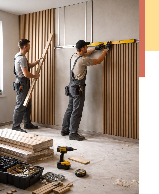 Монтаж реечных панелей на стены в Казани от 1274 руб. — быстро и недорого | ОТДЕЛОЧНИК-Кзн