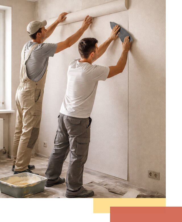 Поклейка виниловых обоев в Казани профессионально и качественно