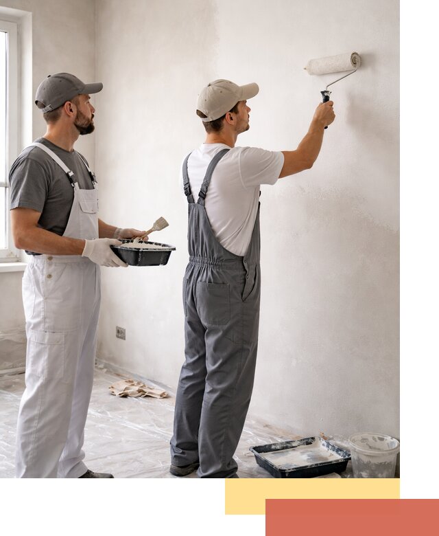 Покраска стен водоэмульсионной краской в Казани