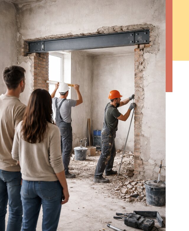 Усиление проема в стене в Казани от 10086 руб. — усиление дверного проема металлоконструкцией | ОТДЕЛОЧНИК-Кзн