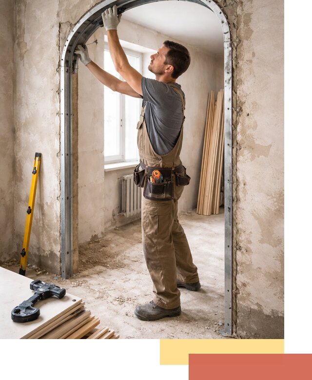 Устройство арочного проема в Казани под ключ