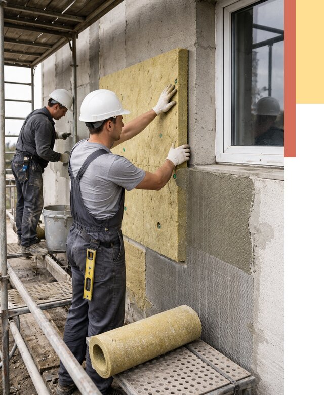 Утепление стен в Казани от 4565 руб. под ключ — быстро и недорого | ОТДЕЛОЧНИК-Кзн