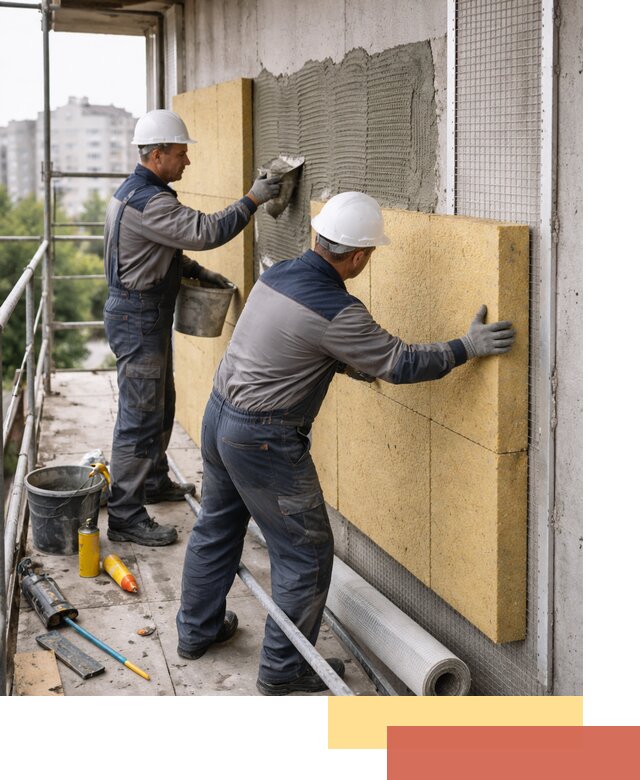 Утепление стен зданий и домов в Казани качественно и надежно