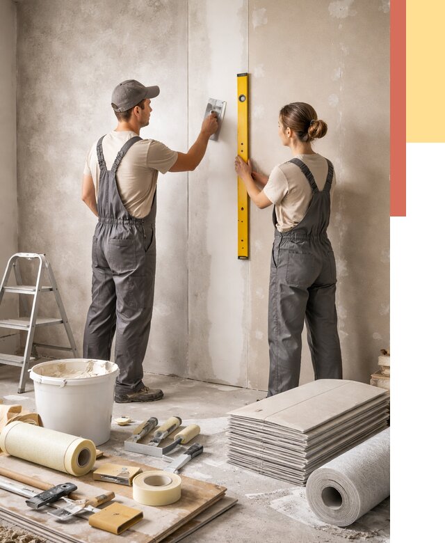 Отделка стен в Казани от 1593 руб/м² — недорого, быстро, под ключ | ОТДЕЛОЧНИК-Кзн