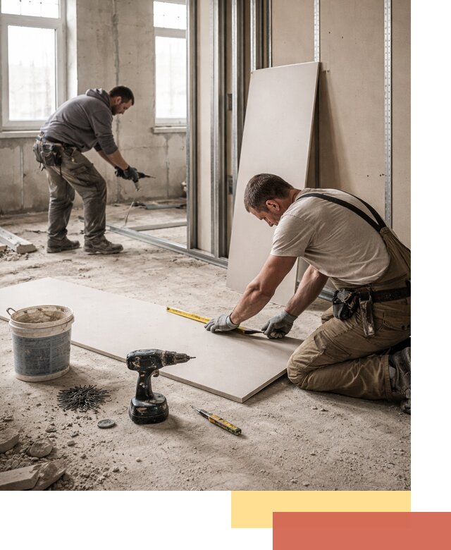 Кладка перегородок из ПГП под ключ в Казани