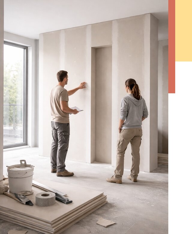 Зонирующая перегородка из гипсокартона в Казани от 2973 руб. под ключ | ОТДЕЛОЧНИК-Кзн