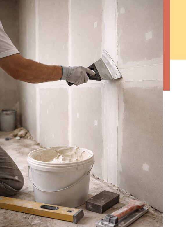 Шпаклевка перегородок из гипсокартона в Казани от 2654 руб. — услуги ОТДЕЛОЧНИК-Кзн