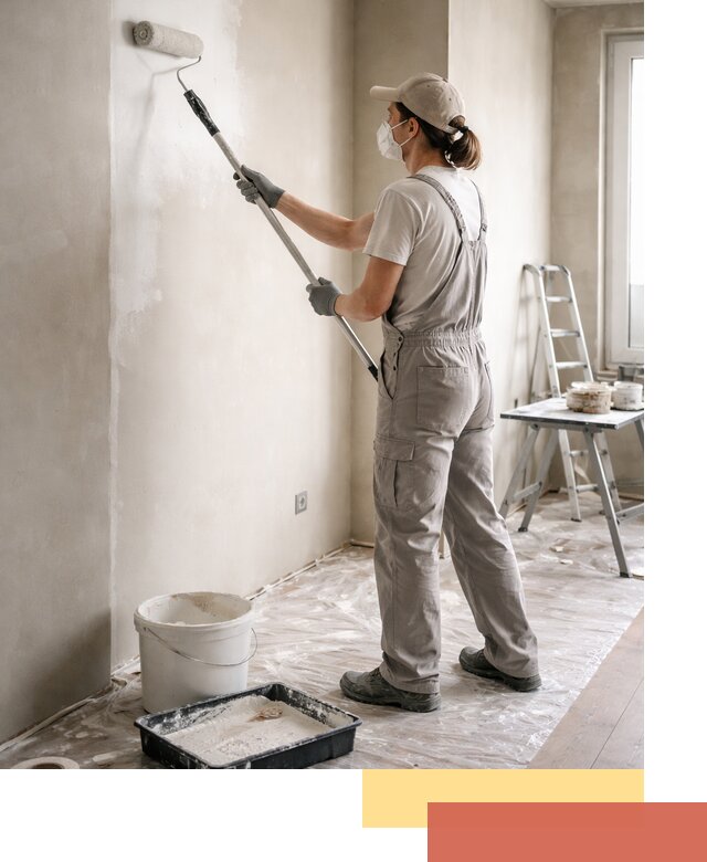 Покраска перегородок из гипсокартона в Казани качественно и недорого