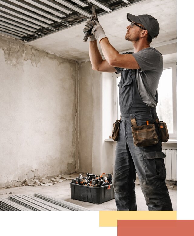 Демонтаж реечного потолка в Казани быстро и аккуратно