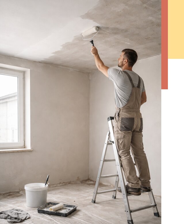 Грунтовка потолка в Казани от 2654 руб. — быстро и недорого | ОТДЕЛОЧНИК-Кзн