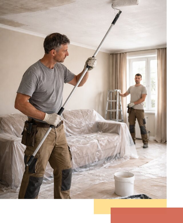 Грунтовка потолка в Казани — подготовка под покраску и отделку