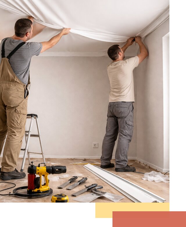 Монтаж ПВХ натяжного потолка в Казани качественно и быстро