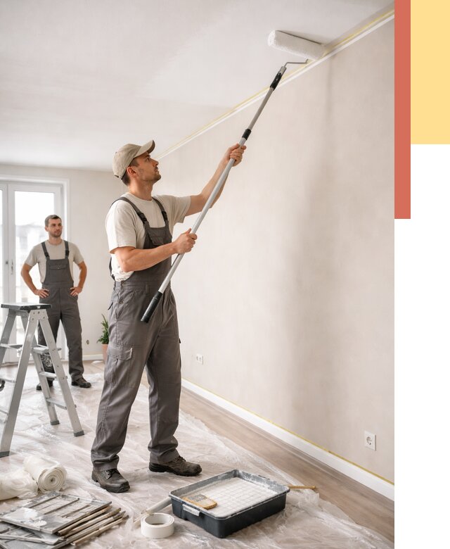 Покраска потолка из гипсокартона в Казани от 4778 руб./м2 — услуги под ключ | ОТДЕЛОЧНИК-Кзн