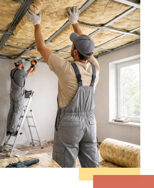 Утепление потолка под ключ в Казани качественно и быстро