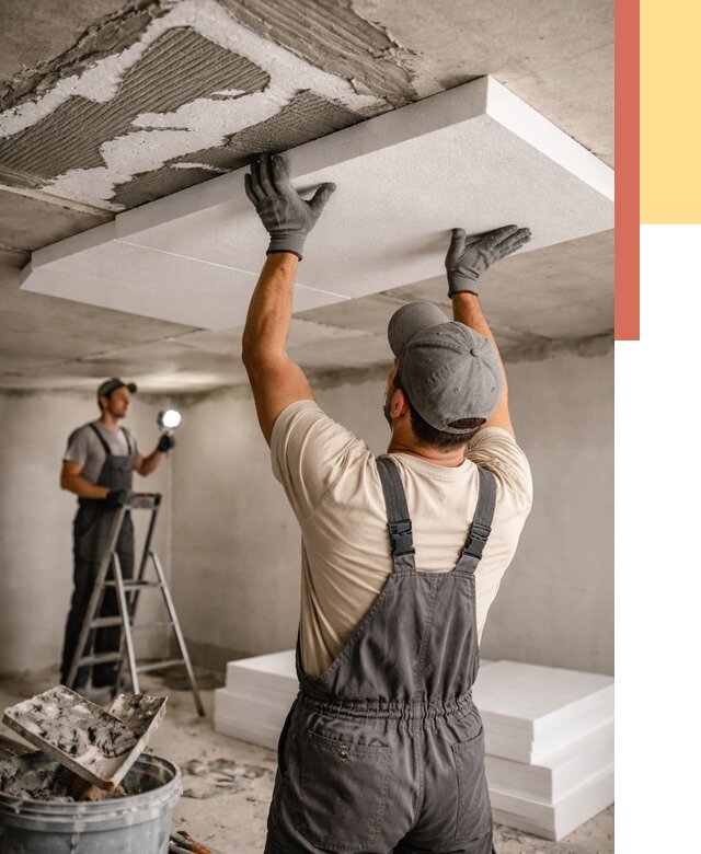 Утепление потолка пенопластом в Казани от 4778 руб/м2 — недорого и быстро | ОТДЕЛОЧНИК-Кзн