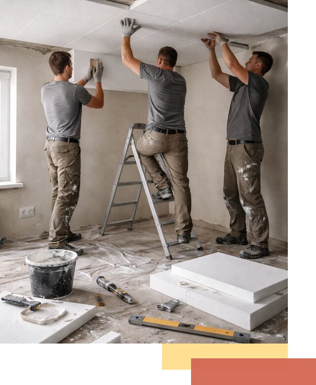 Утепление потолка пенопластом в Казани быстро и качественно