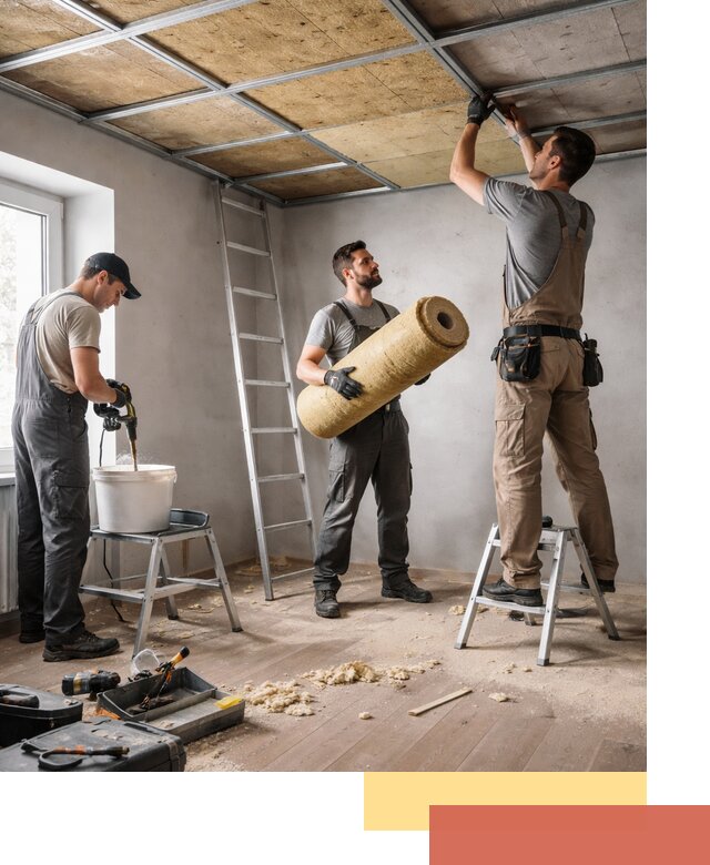 Шумоизоляция потолка в Казани: профессиональный монтаж и отделка